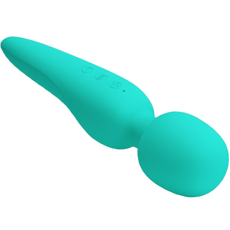 PRETTY LOVE - MEREDITH MASSAGER 12 VIBRATIESTANDEN AQUA GREEN