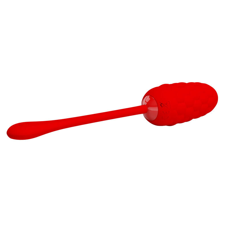 PRETTY LOVE - VIBRATING EGG WITH RED RECHARGEABLE SEA TEXTURE
