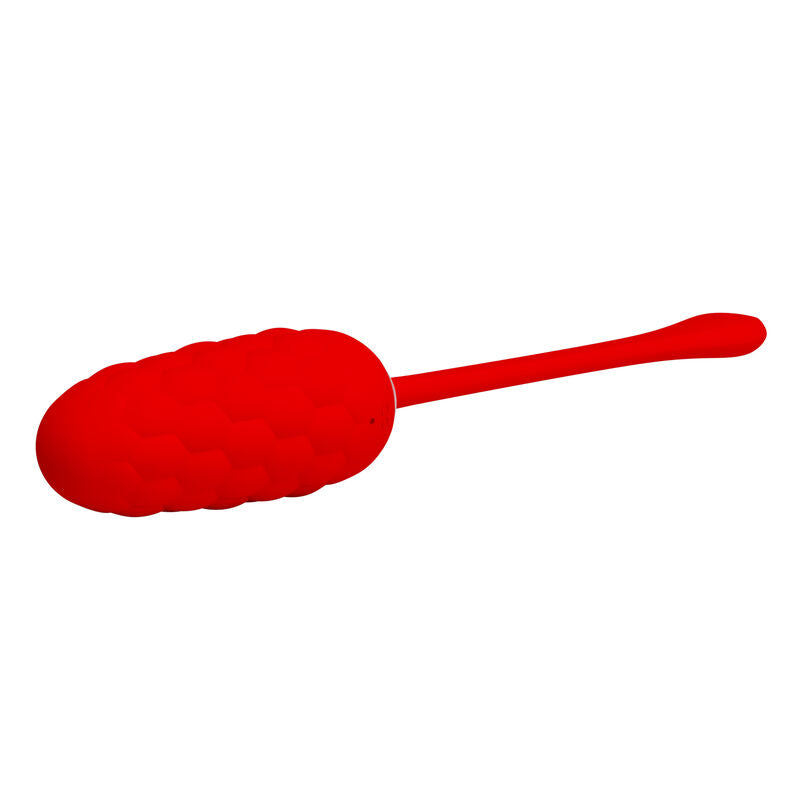 PRETTY LOVE - VIBRATING EGG WITH RED RECHARGEABLE SEA TEXTURE
