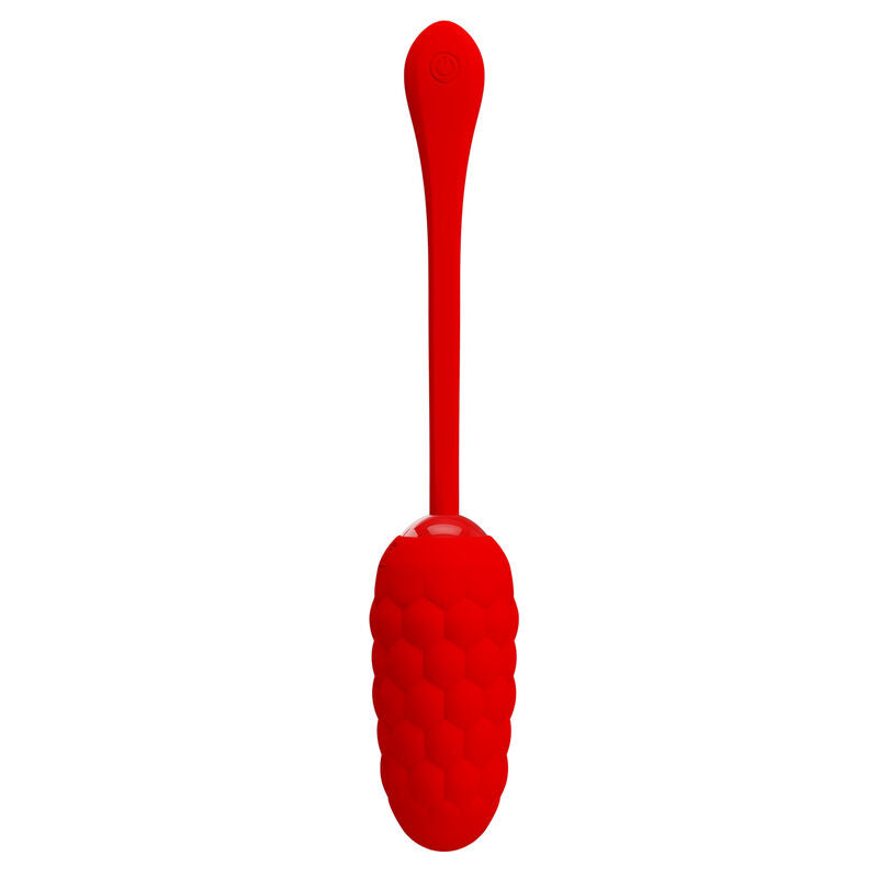 PRETTY LOVE - VIBRATING EGG WITH RED RECHARGEABLE SEA TEXTURE