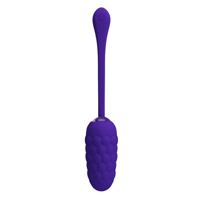 PRETTY LOVE - VIBRATING EGG WITH PURPLE RECHARGEABLE SEA TEXTURE