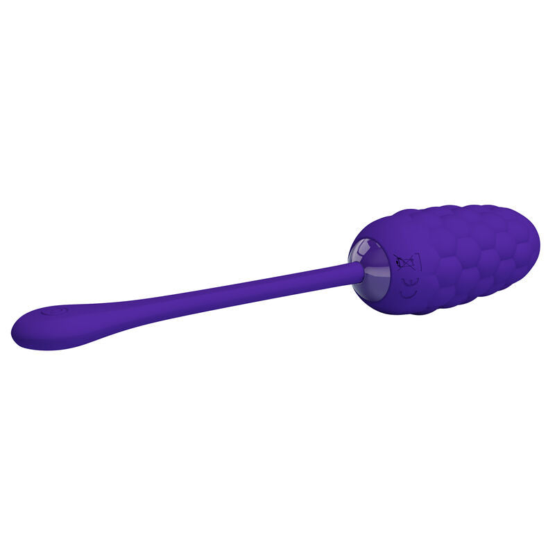 PRETTY LOVE - VIBRATING EGG WITH PURPLE RECHARGEABLE SEA TEXTURE