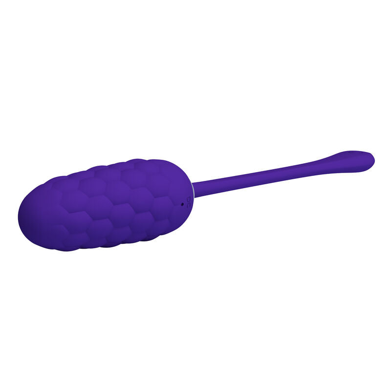 PRETTY LOVE - VIBRATING EGG WITH PURPLE RECHARGEABLE SEA TEXTURE