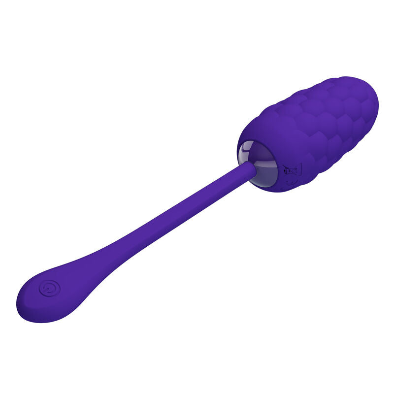 PRETTY LOVE - VIBRATING EGG WITH PURPLE RECHARGEABLE SEA TEXTURE