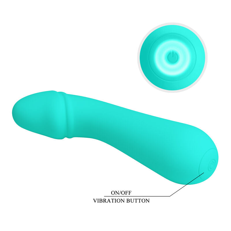 PRETTY LOVE - CETUS OPLAADBARE VIBRATOR AQUA GREEN