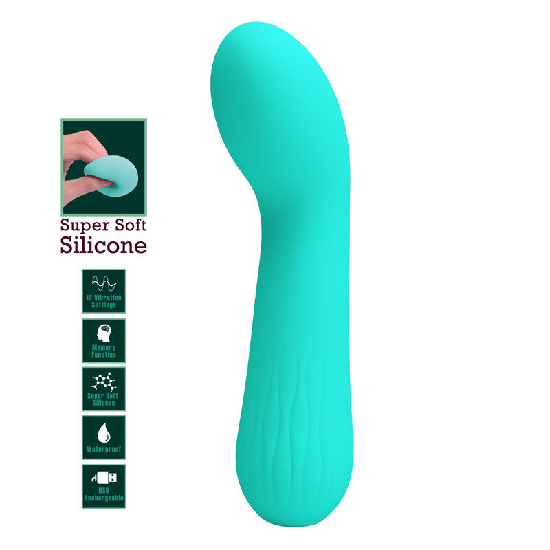 PRETTY LOVE - FAUN OPLAADBARE VIBRATOR AQUA GREEN