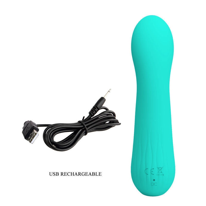 PRETTY LOVE - FAUN OPLAADBARE VIBRATOR AQUA GREEN