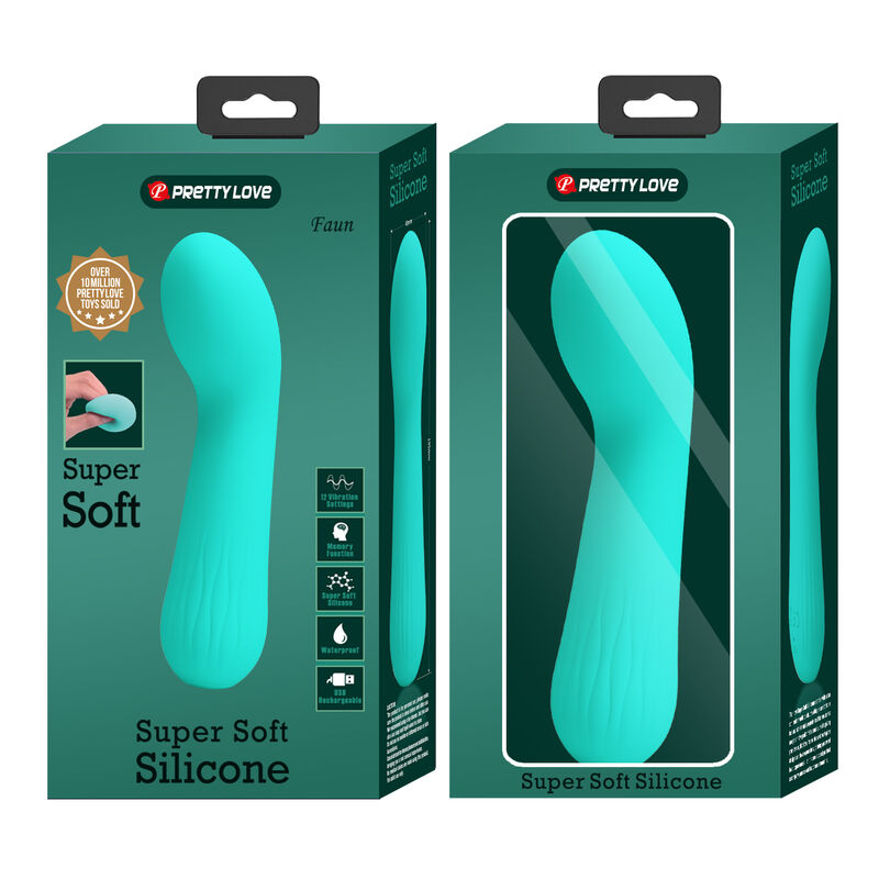 PRETTY LOVE - FAUN OPLAADBARE VIBRATOR AQUA GREEN
