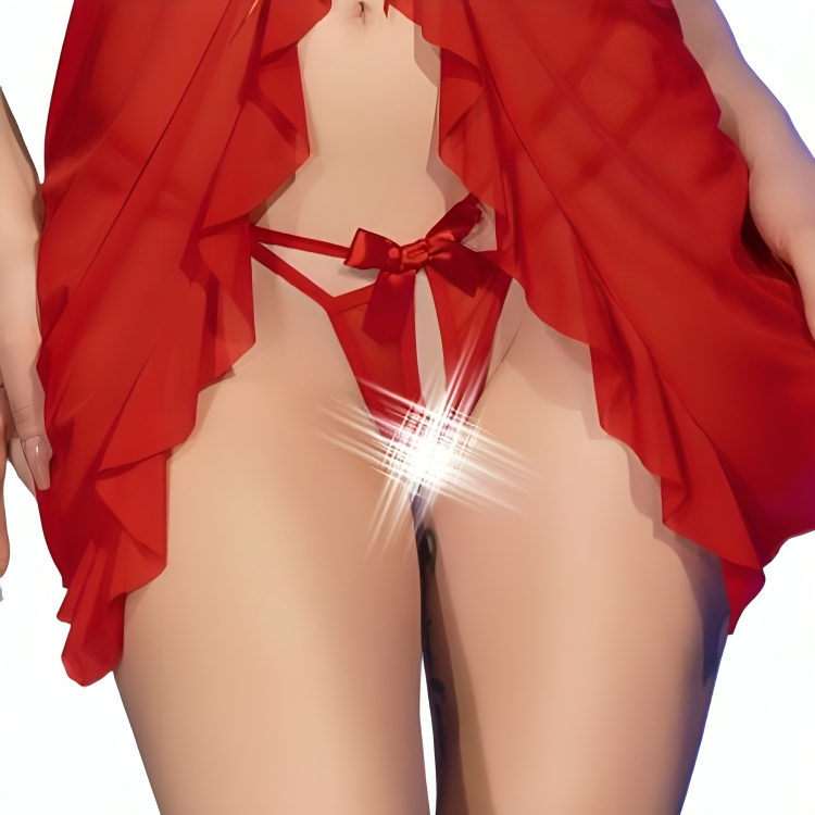 CHILIROSE - CR 4696 BABYPOP &amp; TANGA, ZWART, L/XL