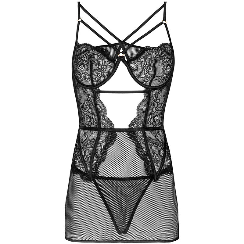 LIVCO CORSETTI FASHION - BARIRIN LC 90633 SHIRT + TROUSERS BLACK
