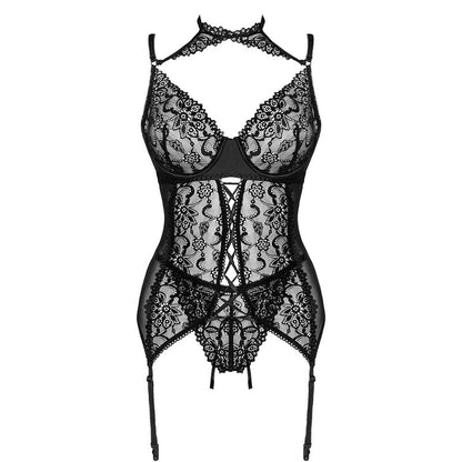 LIVCO CORSETTI FASHION - GIELLANDRA FOR THE SENSES KOLLEKTION KORSETT + HÖSCHE SCHWARZ L/XL
