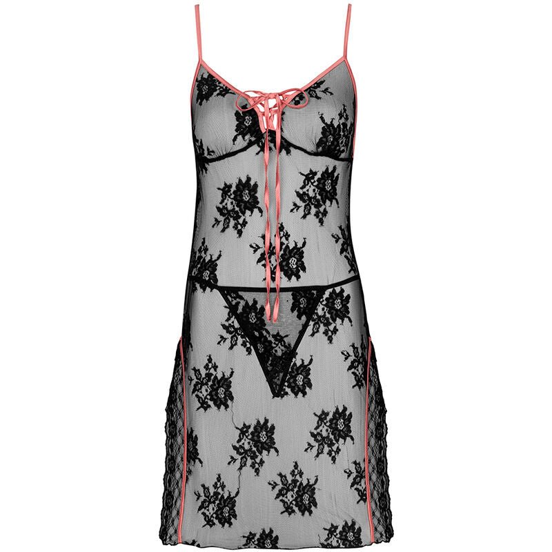 LIVCO CORSETTI FASHION - KARONIN LC 90628 CHEMISE + PANTALON NOIR