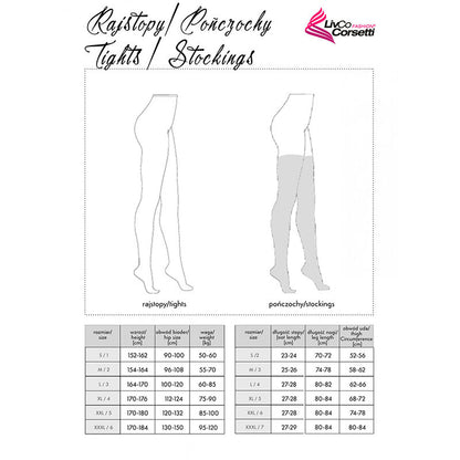 LIVCO CORSETTI FASHION - MONIKONI XG054 STRÜMPFE SCHWARZ EINE GRÖSSE