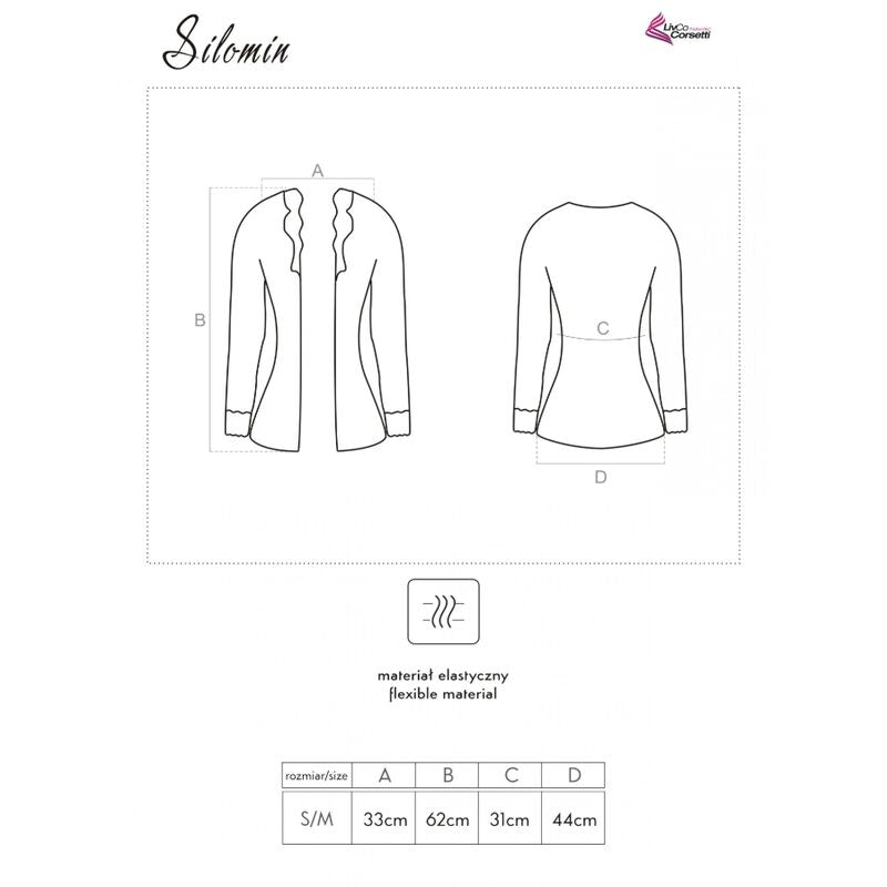 LIVCO CORSETTI FASHION - BODY + ROBE SILOMIN LC 1401 NOIR TAILLE UNIQUE