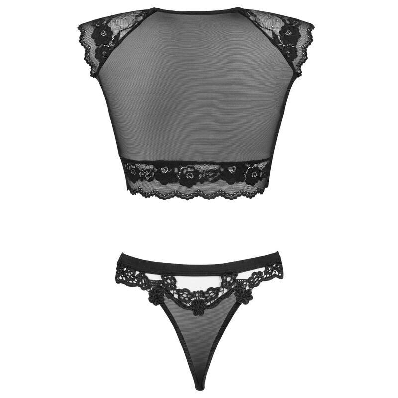 LIVCO CORSETTI FASHION - TIMOSAN LC 90631 BH + PANTIES ZWART