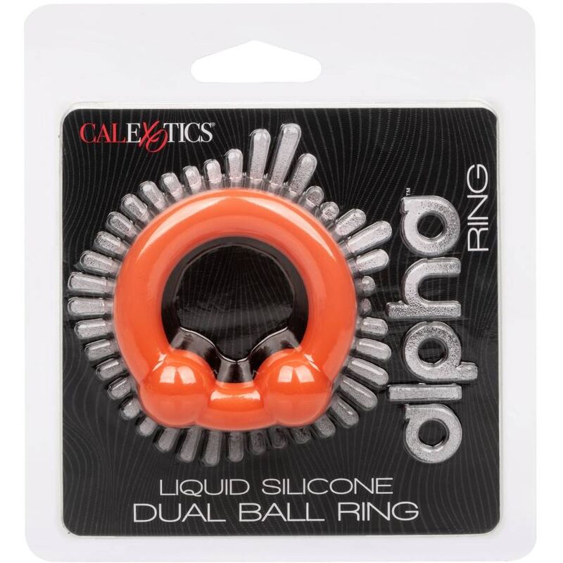 CALEXOTICS - BAGUE ALPHA DOUBLE BILLE ORANGE
