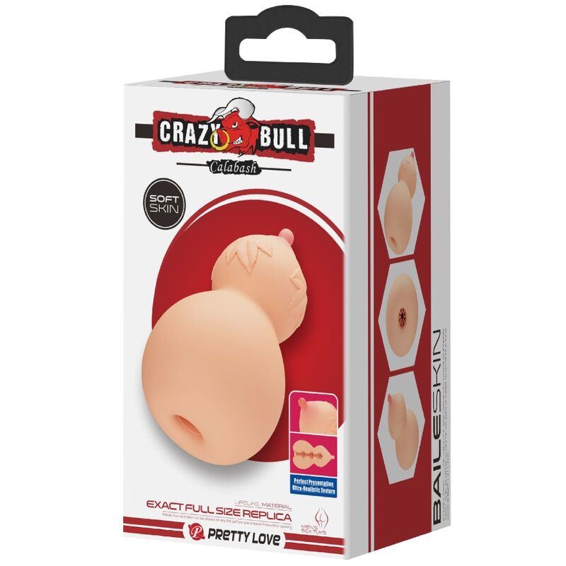 CRAZY BULL - MASTUBADOR EN FORME DE POITRINE KALEBASH