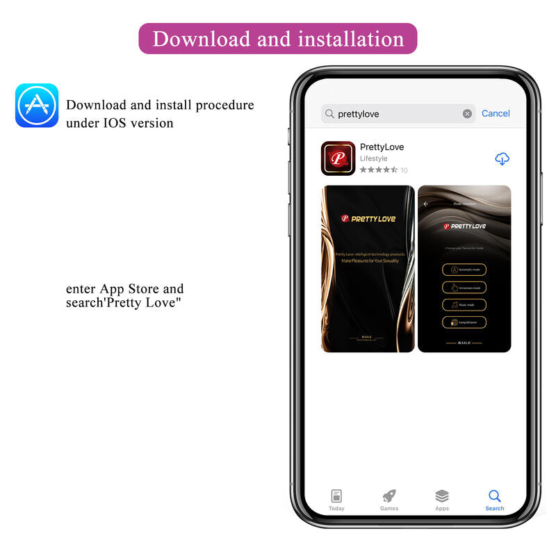 PRETTY LOVE - VIBRATEUR HECTOR ELECTROSHOCK CONTRÔLÉ PAR APPLICATION VIOLET