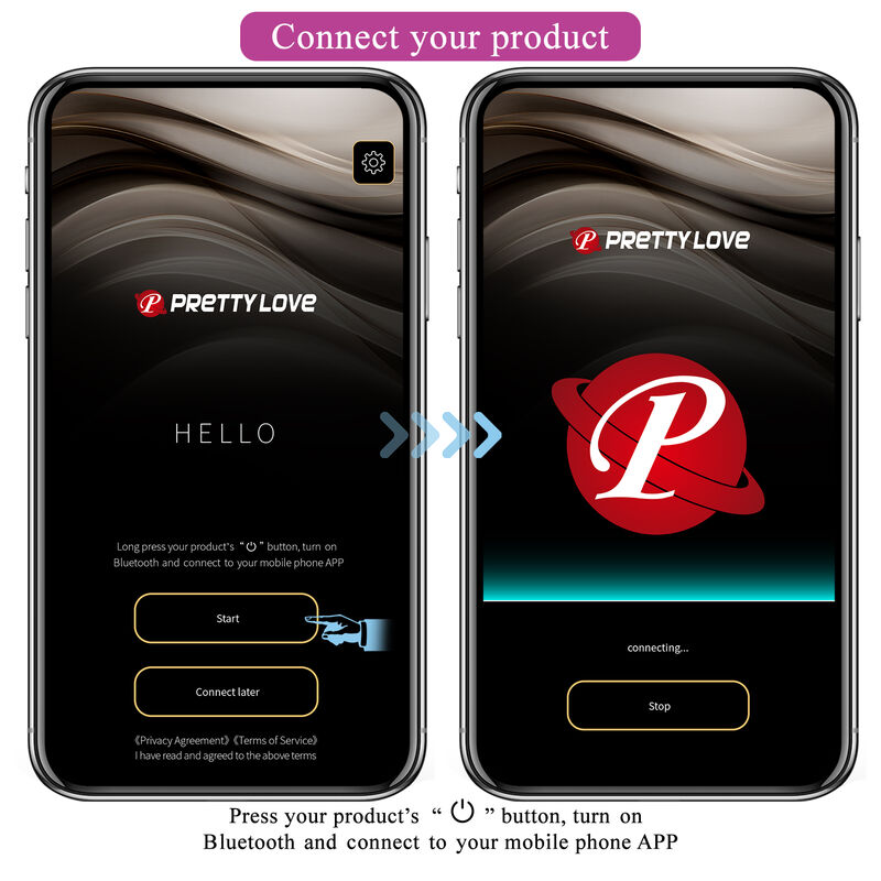 PRETTY LOVE - HECTOR ELECTROSHOCK APP-CONTROLLED VIBRATOR PURPLE