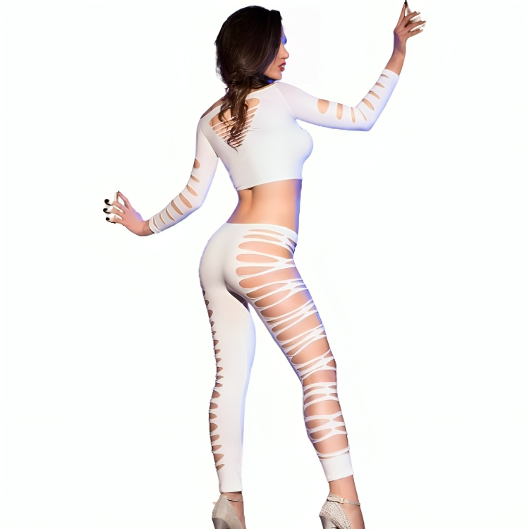 CHILIROSE - CR 3654 TOP &amp; LEGGINS ROZE S/M