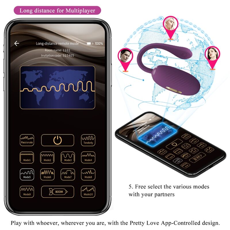 PRETTY LOVE - ŒUF VIBRANT RECHARGEABLE DOREEN VIOLET
