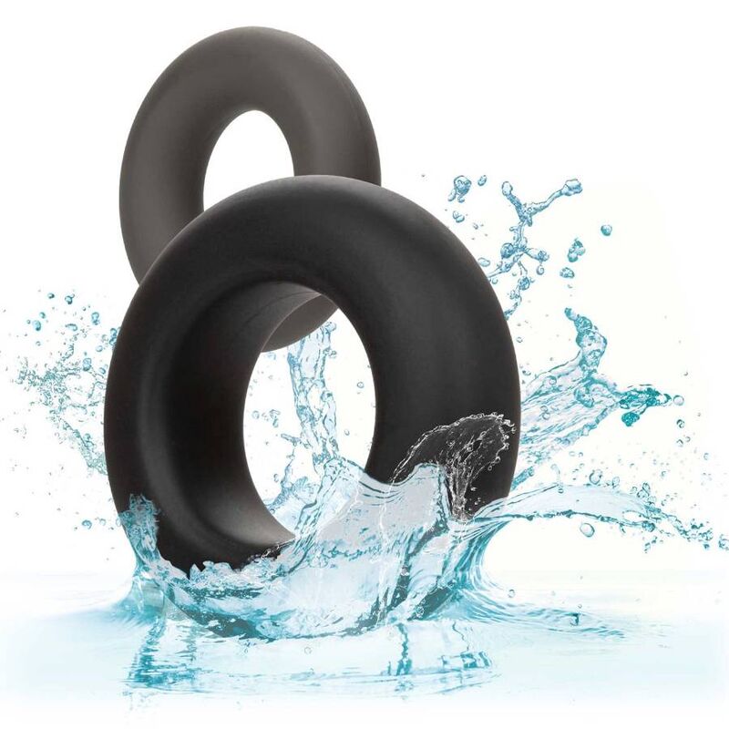 CALEXOTICS - ALPHA PROLONG SET DE 2 BAGUES GRIS