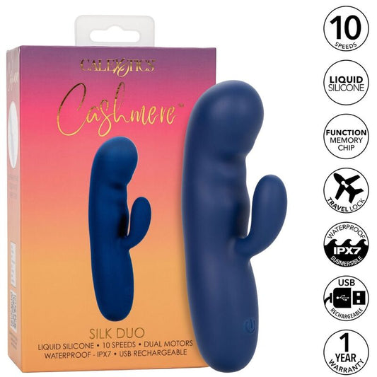 CALEXOTICS - DUO CACHEMIRE SOIE BLEU