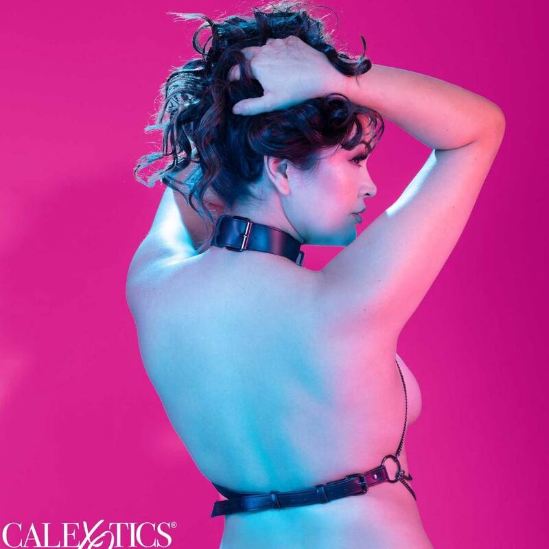 CALEXOTICS - EUPHORIA PLUS SIZE MULTI-CHAIN ​​COLLAR HARNESS