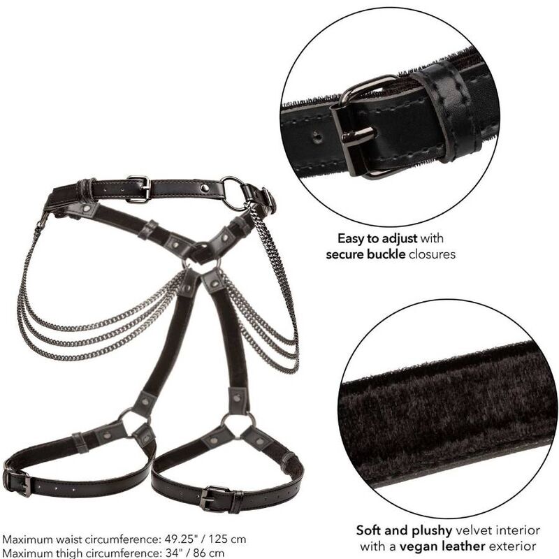 CALEXOTICS - EUPHORIA PLUS SIZE MULTI-CHAIN ​​THIGH HARNESS