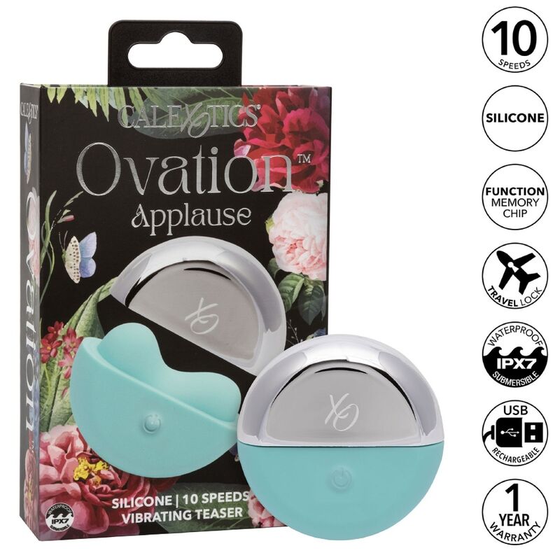 CALEXOTICS - STIMULATEUR D'APPLAUDISSEMENTS D'OVATION VERT AQUA
