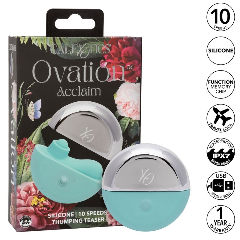 CALEXOTICS - STIMULATEUR OVATION ACCLAIM VERT AQUA