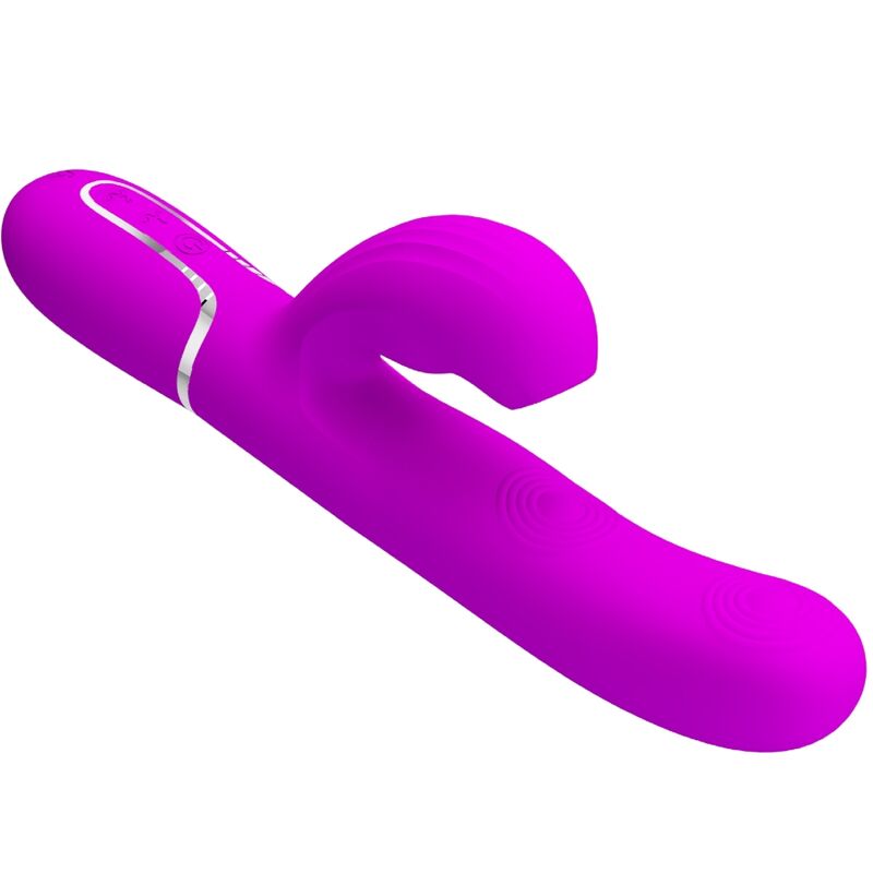 PRETTY LOVE - VIBRATEUR POINT G MULTIFONCTIONNEL 3 EN 1 PERLITA VIOLET