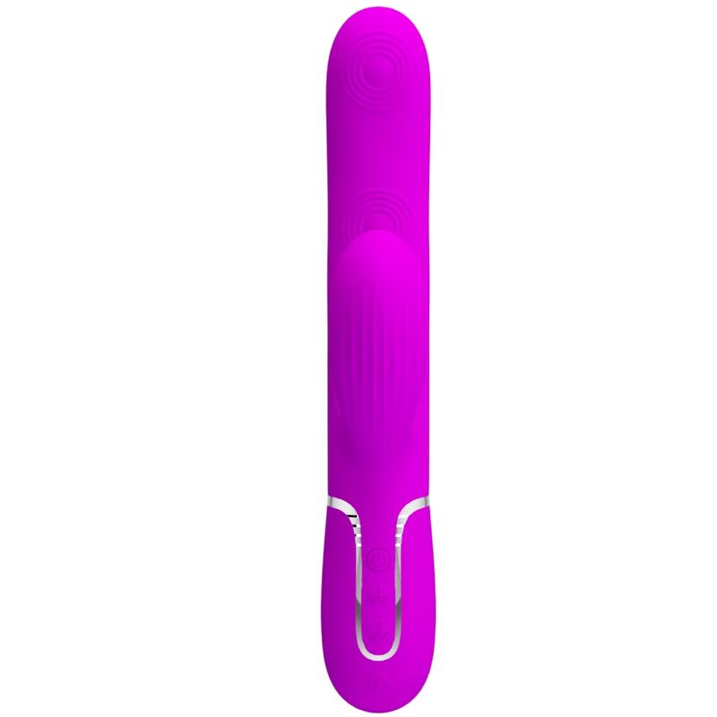 PRETTY LOVE - VIBRATEUR POINT G MULTIFONCTIONNEL 3 EN 1 PERLITA VIOLET