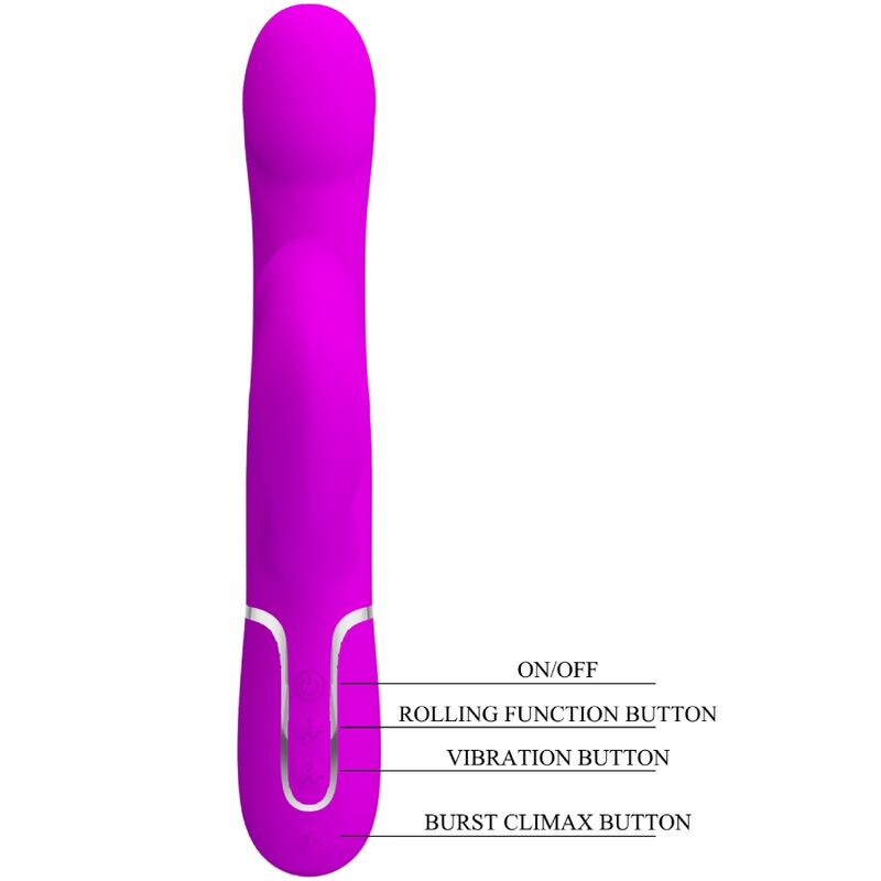 PRETTY LOVE - KONIJN VIBRATOR KRALEN VIOLET