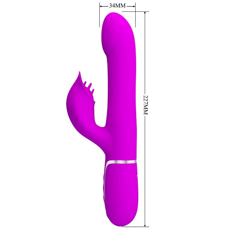 PRETTY LOVE - KONIJN VIBRATOR KRALEN VIOLET