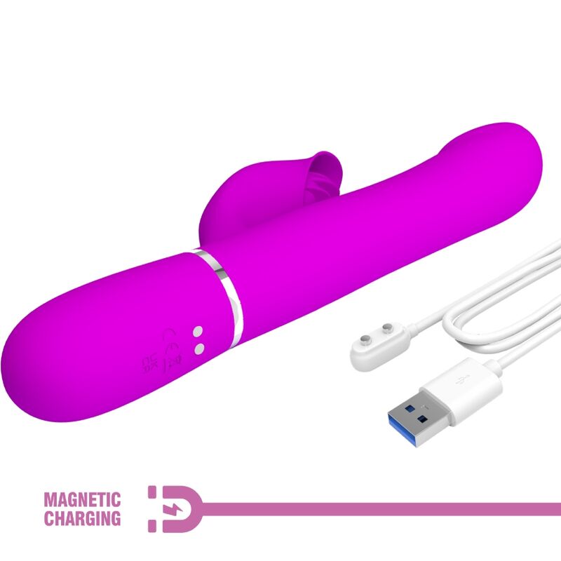 PRETTY LOVE - KONIJN VIBRATOR KRALEN VIOLET