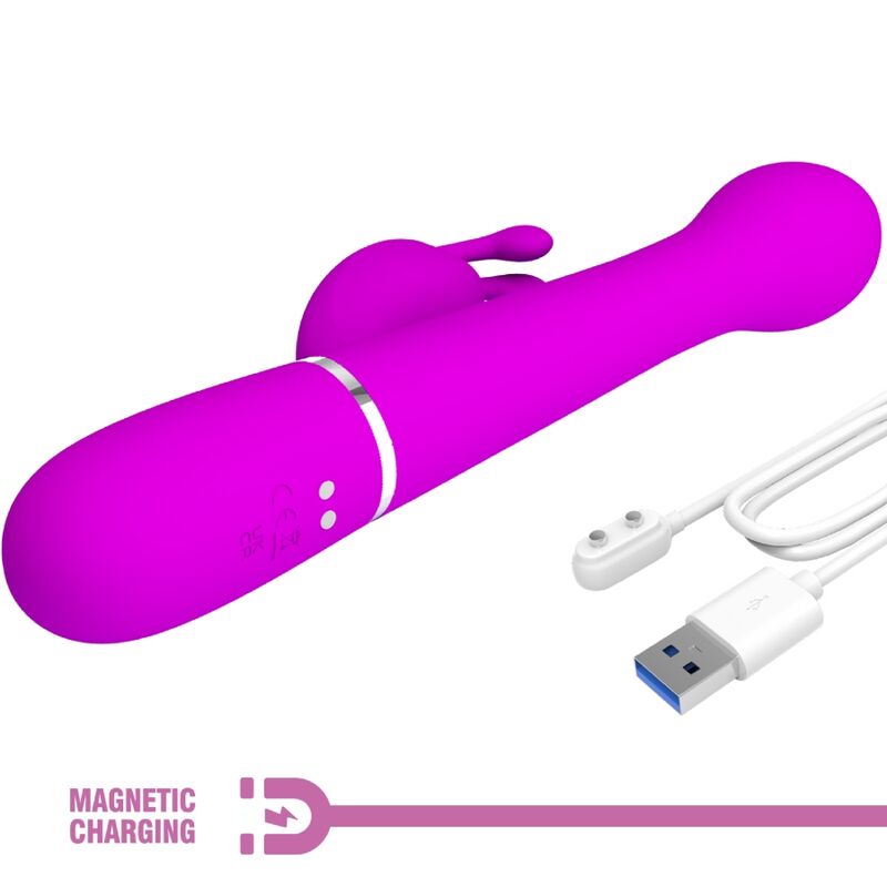 PRETTY LOVE - DEJON RABBIT VIBRATOR 3 IN 1 MULTIFUNCTIONELE VIOLET