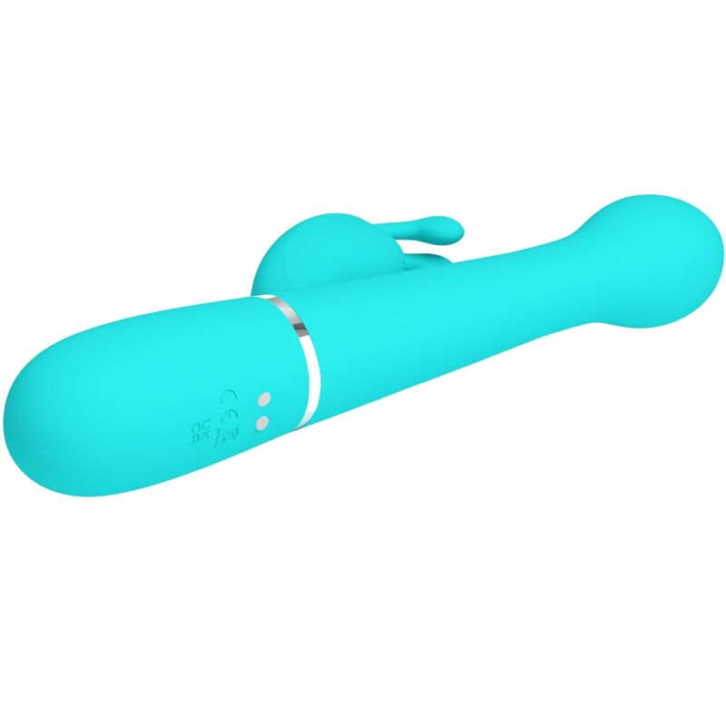 PRETTY LOVE - DEJON RABBIT VIBRATEUR 3 EN 1 MULTIFONCTIONNEL AQUAGREEN