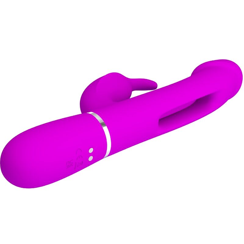 PRETTY LOVE - DEJON RABBIT VIBRATOR 3 IN 1 MULTIFUNCTION FUCSIA