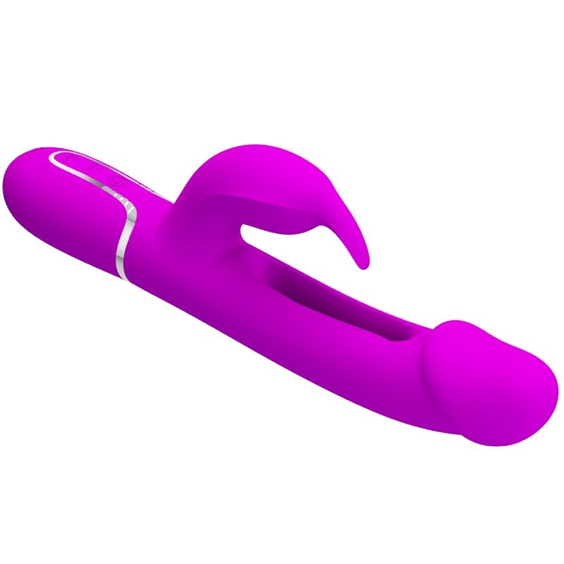 PRETTY LOVE - DEJON RABBIT VIBRATOR 3 IN 1 MULTIFUNCTION FUCSIA