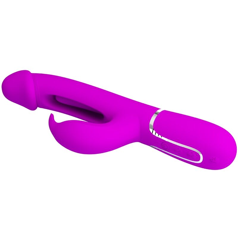 PRETTY LOVE - DEJON RABBIT VIBRATOR 3 IN 1 MULTIFUNCTION FUCSIA