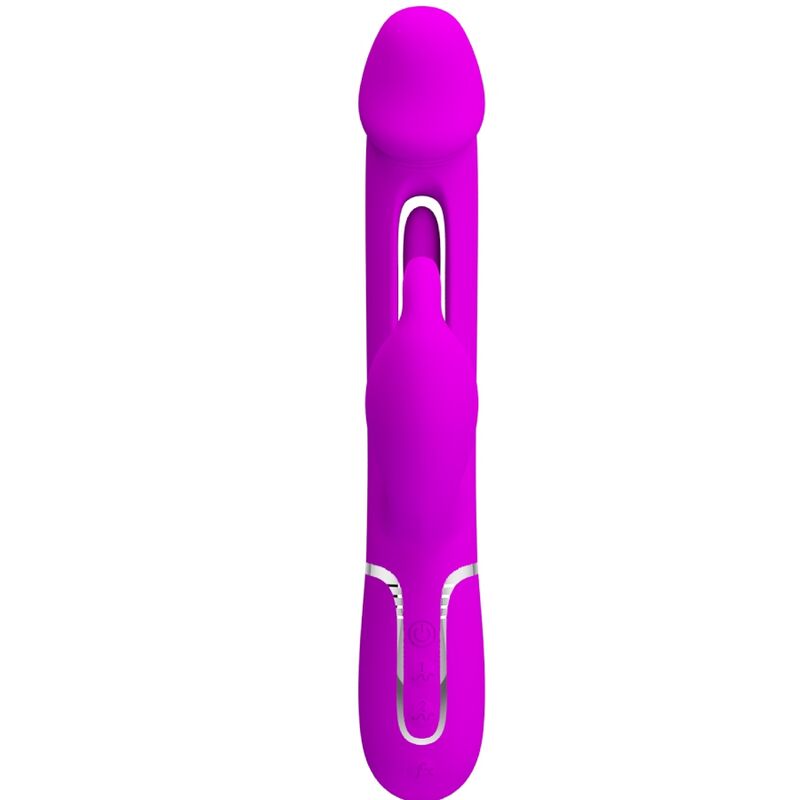 PRETTY LOVE - DEJON RABBIT VIBRATOR 3 IN 1 MULTIFUNCTION FUCSIA