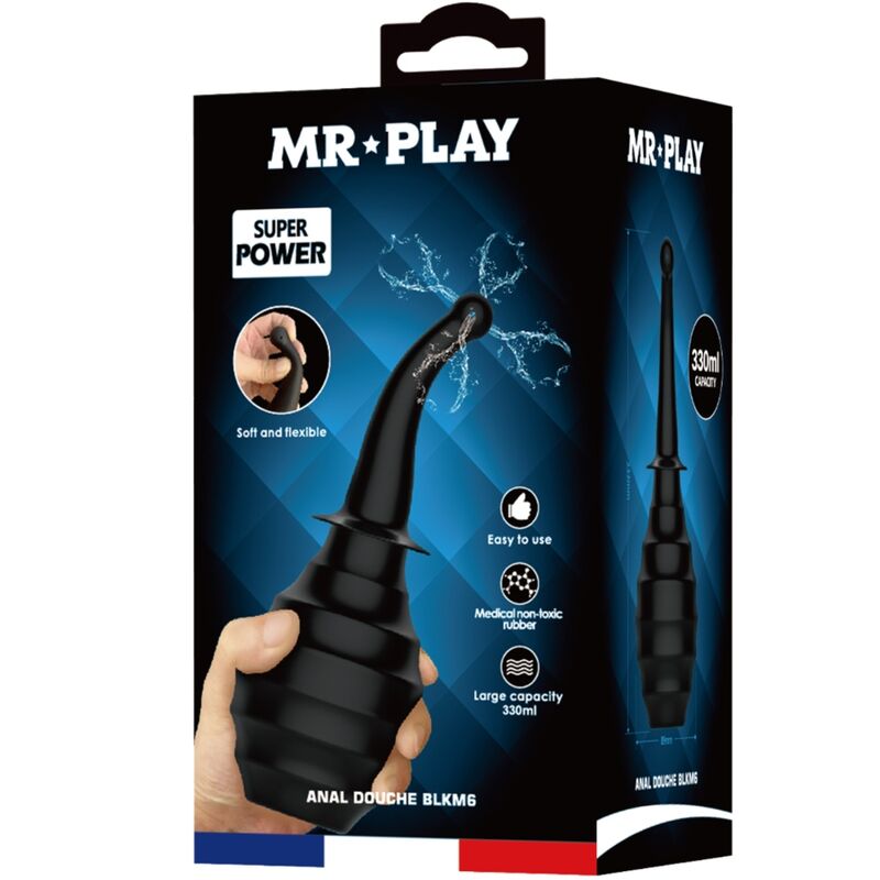 MR PLAY - DOUCHE ANALE BLKM6 SUPER PUISSANTE NOIRE