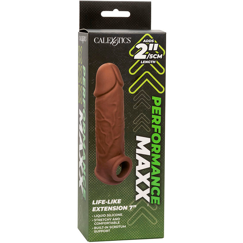 CALEXOTICS - EXTENSION RÉALISTE PERFORMANCE MAXX 7 PEAU MARRON