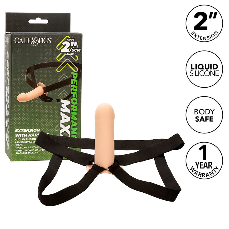 CALEXOTICS - EXTENSION PERFORMANCE MAXX AVEC SANGLE PEAU CLAIRE
