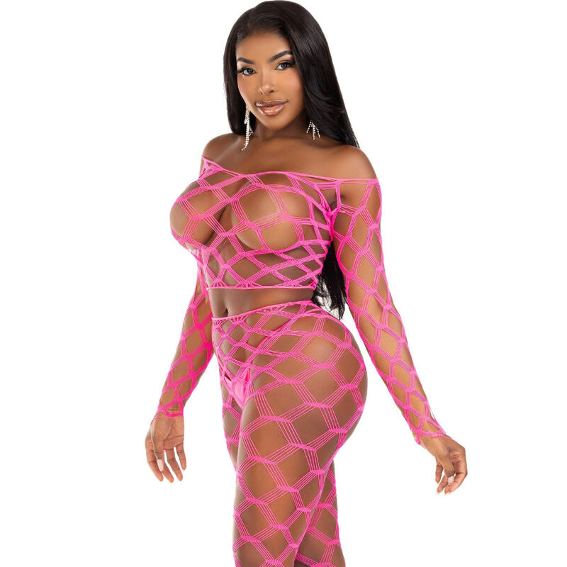 LEG AVENUE - TOP &amp; LEGGINS BLEU HARDCORE