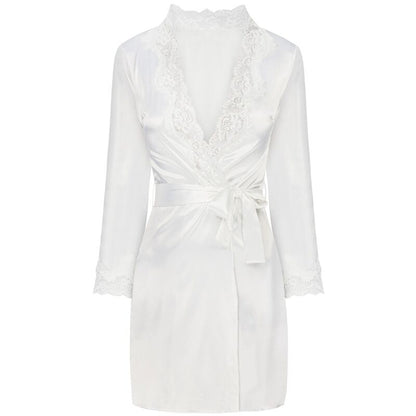 LIVCO CORSETTI FASHION - JACQUELINE LC 90249 MORGENMANTEL + HEMD + PANTY ECRU L/XL