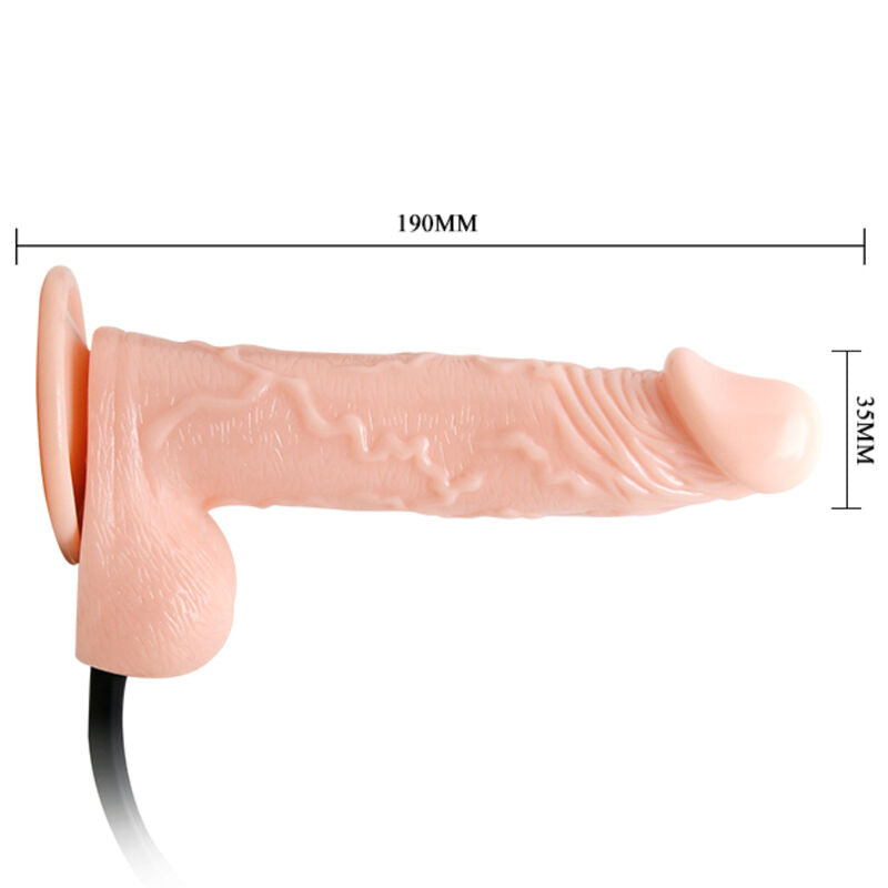 DANCE - GODE GONFLABLE RÉALISTE À VENTOUSES 15 CM