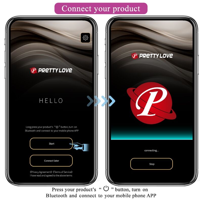PRETTY LOVE - NYMPH VIBRATING EGG APP-CONTROLLED PURPLE