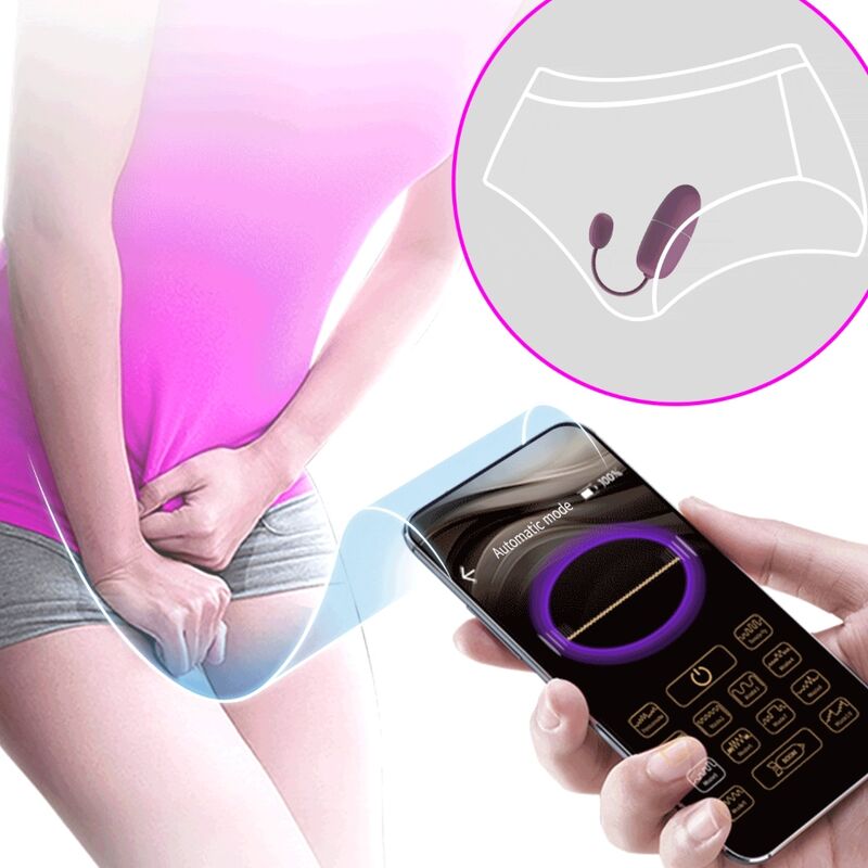 PRETTY LOVE - NYMPH VIBRATING EGG APP-CONTROLLED PURPLE